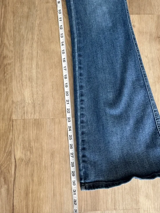 Judy Blue High Waist Tummy Control Contrast Flare Denim sz 26 - Picture 9 of 13